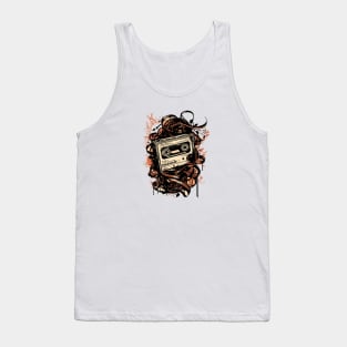 Tangled Cassette Design Tank Top